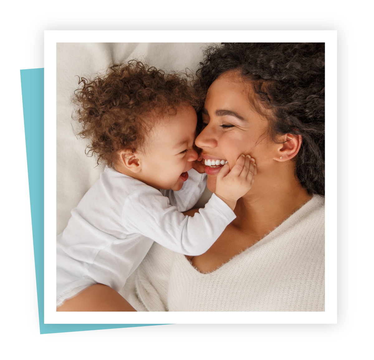 CMS-DONOR-feminine-site-mom-and-baby-square-img-TEAL A woman feeling empowered because she knows Lauren's Hope will help talk through her pregnancy options with her